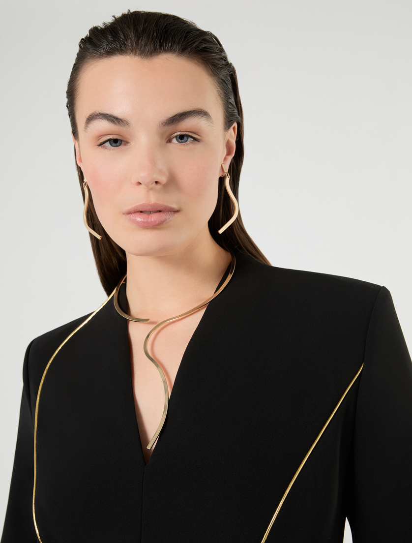 Wave necklace and earrings - GOLD - Marina Rinaldi - 4