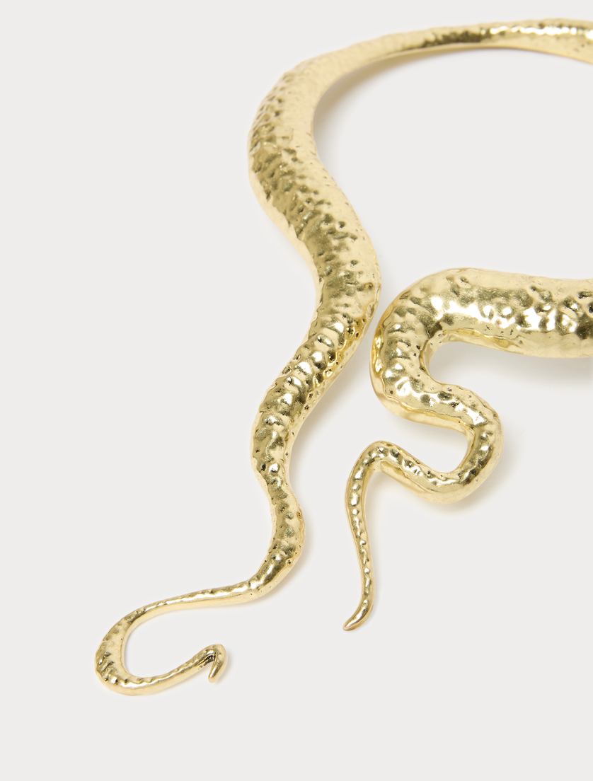 Asymmetrical metal choker - MUSTARD - Marina Rinaldi - 2