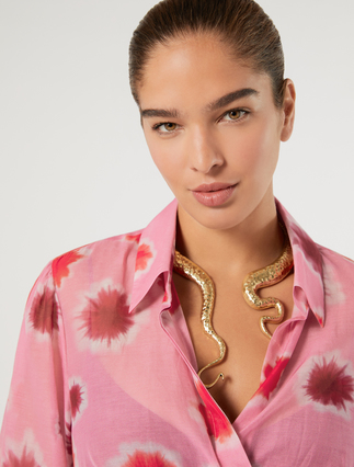 Asymmetrical metal choker - MUSTARD - Marina Rinaldi - 3