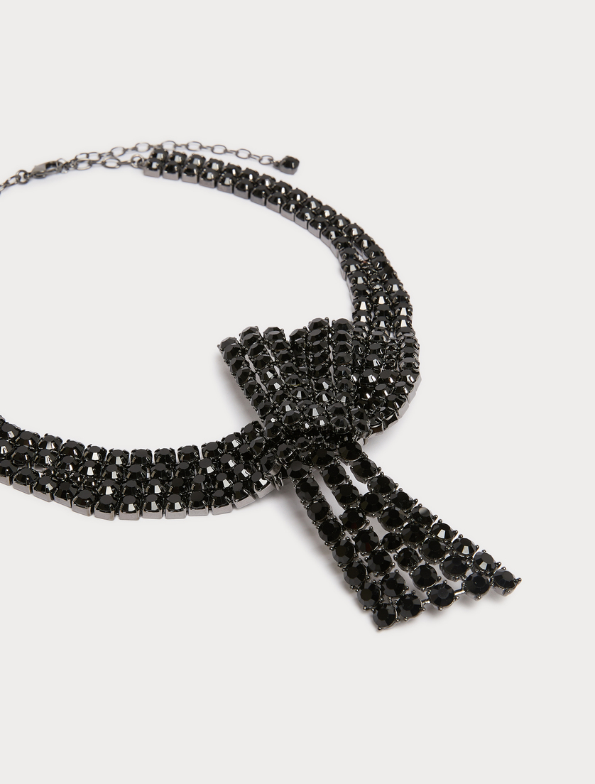 Collier mit Strasssteinen - SCHWARZ - Marina Rinaldi - 2
