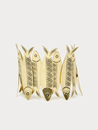 Metal fish necklace - GOLD
