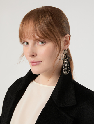 Rhinestone necklace and earrings - SILVER - Marina Rinaldi - 4
