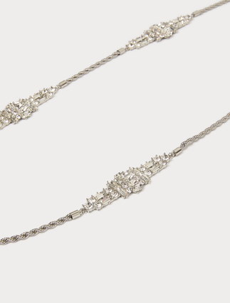 Torchon-Halskette mit Strass - Marina Rinaldi