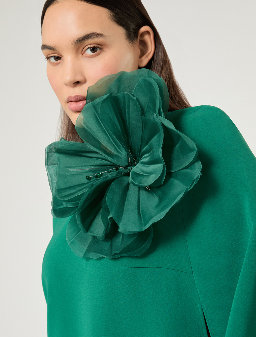 Spilla in organza di seta - VERDE - Marina Rinaldi - 4