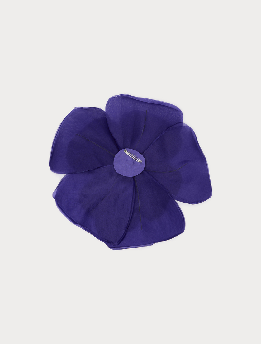 Silk organza brooch - PURPLE - Marina Rinaldi - 3