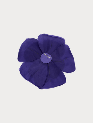 Silk organza brooch - PURPLE - Marina Rinaldi - 3