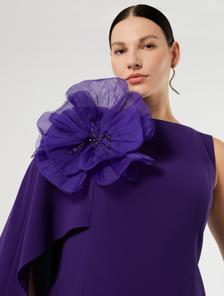 Silk organza brooch - PURPLE - Marina Rinaldi - 4
