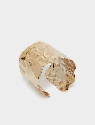 Hammered metal bracelet - GOLD - Marina Rinaldi - 2