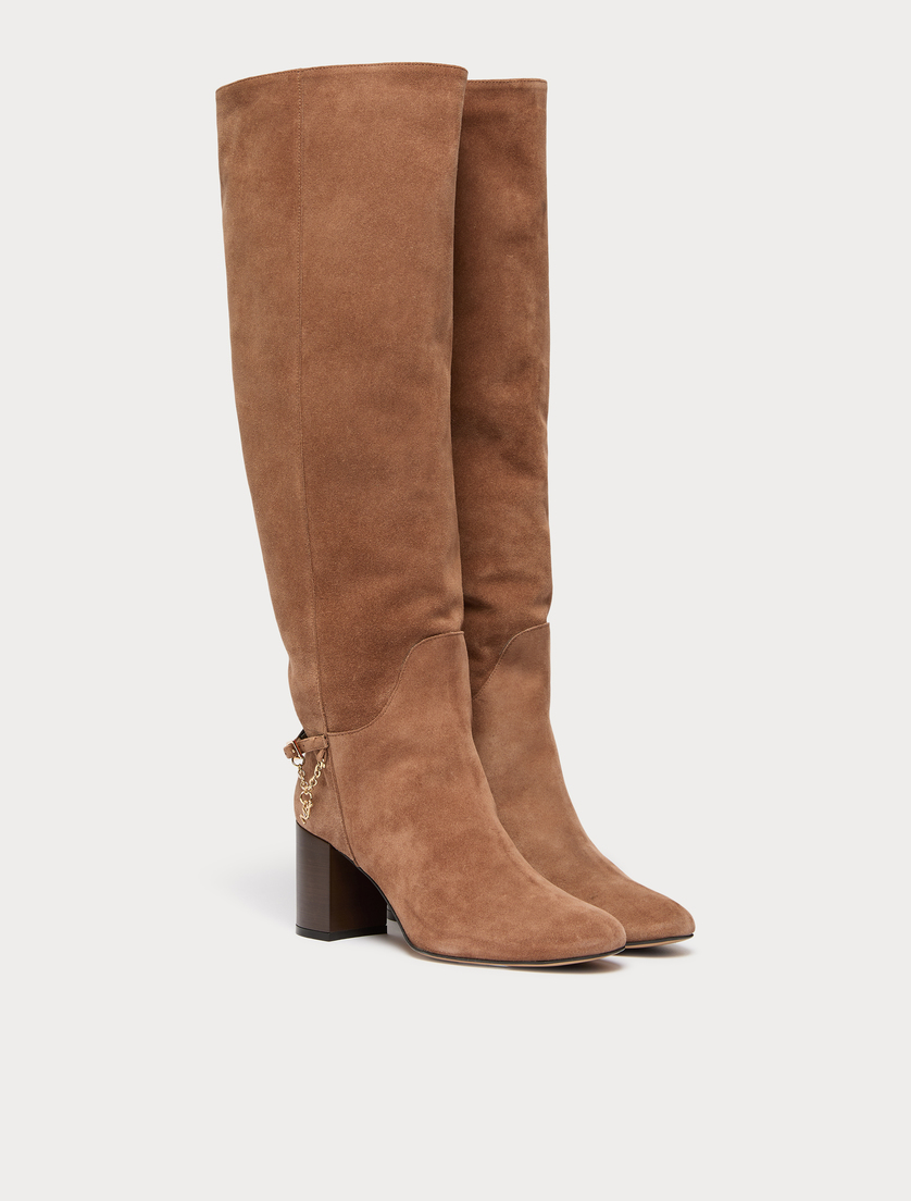 Bottes montantes en suède - NOISETTE - Marina Rinaldi - 2
