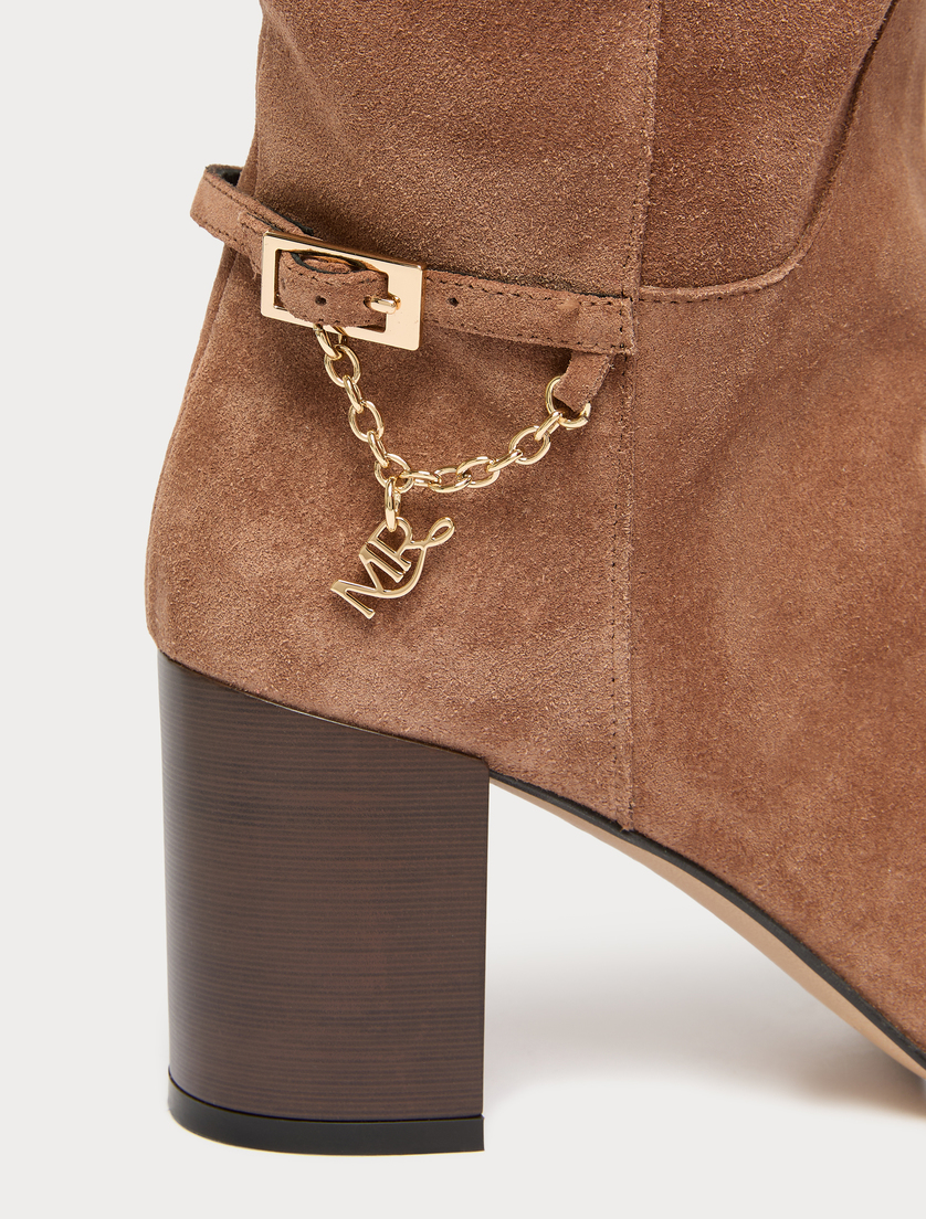 Bottes montantes en suède - NOISETTE - Marina Rinaldi - 4