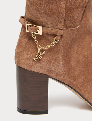 Bottes montantes en suède - NOISETTE - Marina Rinaldi - 4