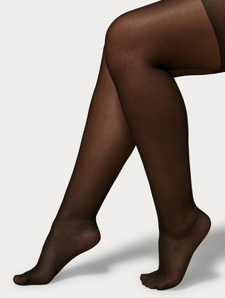 20 denier tulle tights - BLACK - Marina Rinaldi - 3