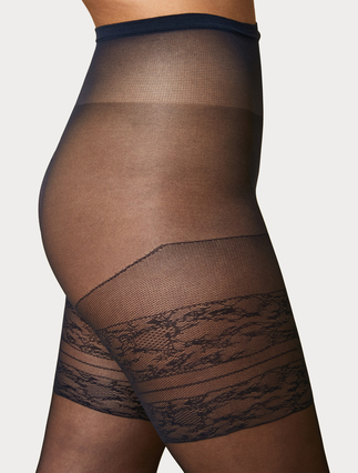 20 denier sheer tights - NAVY - Marina Rinaldi - 2