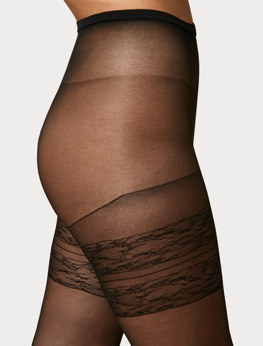 30 denier sheer tights - BLACK - Marina Rinaldi - 2