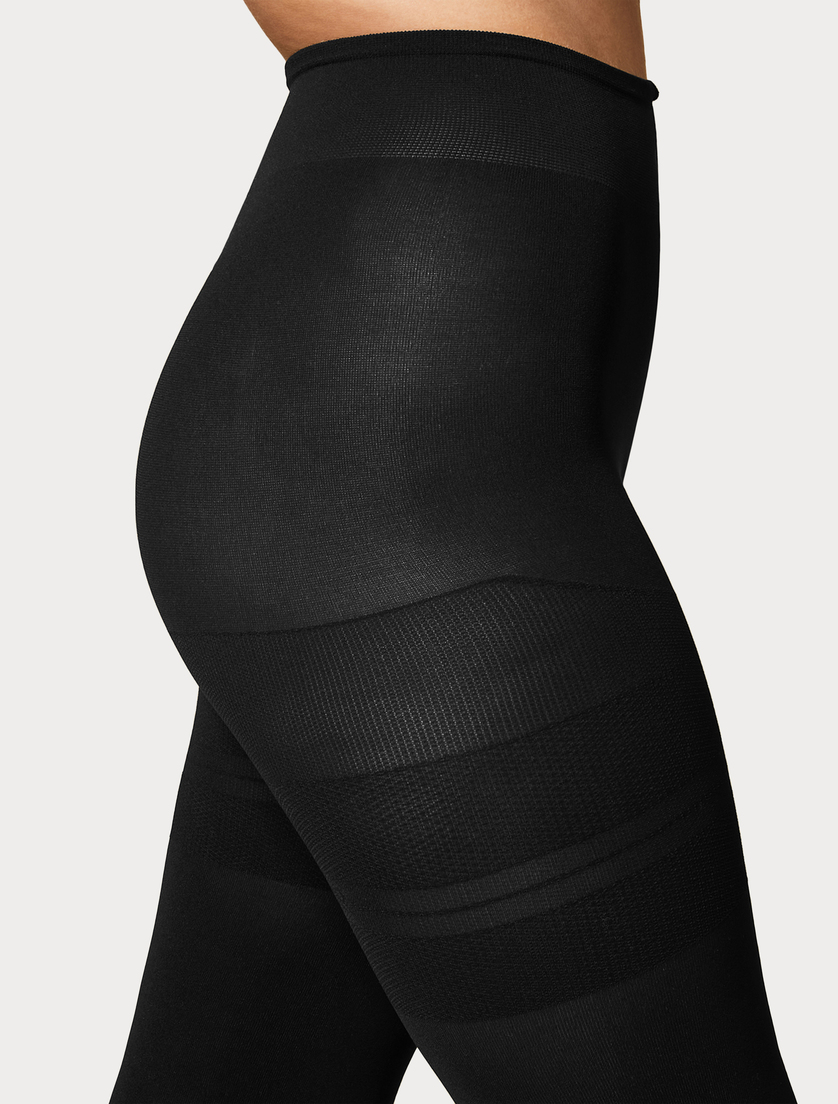 100 denier microfibre leggings - BLACK - Marina Rinaldi - 2
