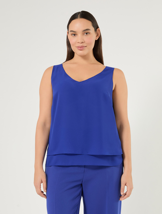 Crepe georgette top - Marina Rinaldi