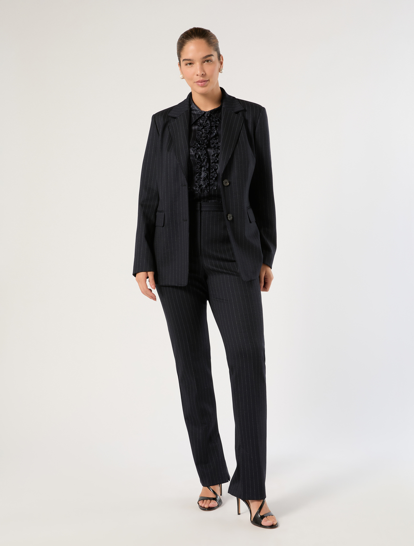 Jacquard jersey jacket - Marina Rinaldi
