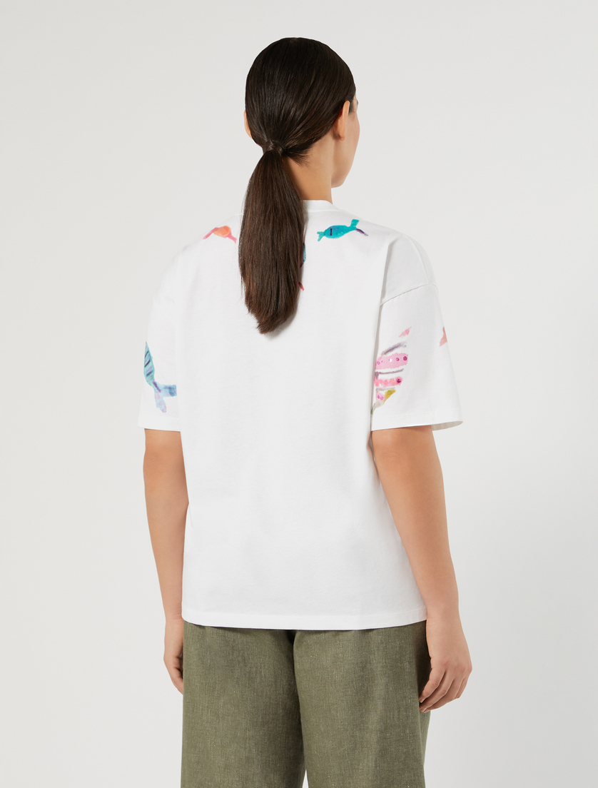 T-Shirt aus Baumwolljersey - WEISS - Marina Rinaldi - 5