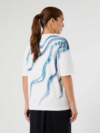 T-Shirt aus Baumwolljersey - WEISS - Marina Rinaldi - 5