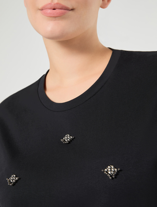 T-Shirt aus Baumwolljersey - SCHWARZ - Marina Rinaldi - 5