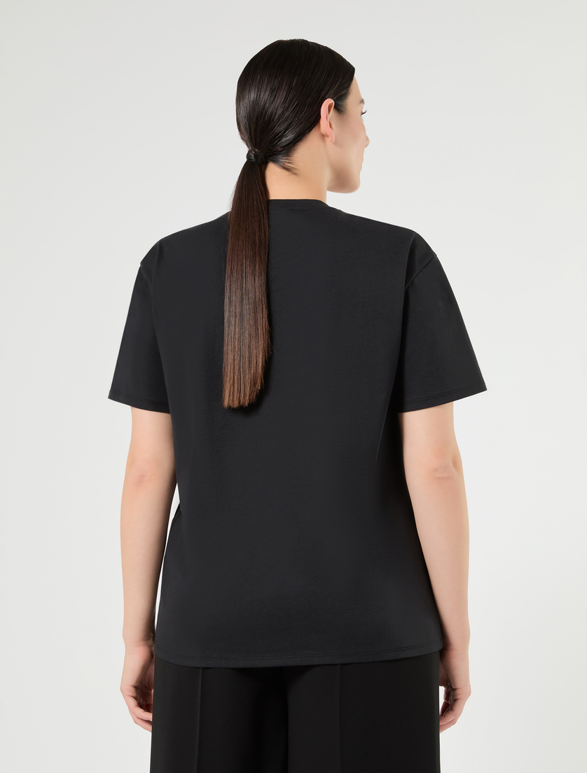 T-Shirt aus Baumwolljersey - SCHWARZ - Marina Rinaldi - 4