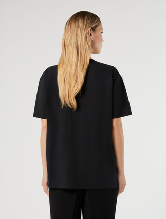 T-Shirt aus Baumwolljersey - SCHWARZ - Marina Rinaldi - 4