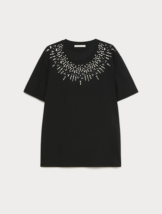 T-Shirt aus Baumwolljersey - Marina Rinaldi