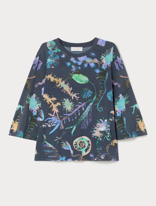 Embroidered jersey T-shirt - Marina Rinaldi