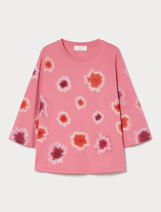 Embroidered jersey T-shirt - Marina Rinaldi