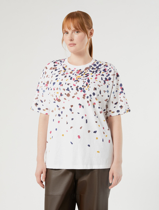 T-Shirt aus Jersey mit Stickerei - WEISS - Marina Rinaldi - 3