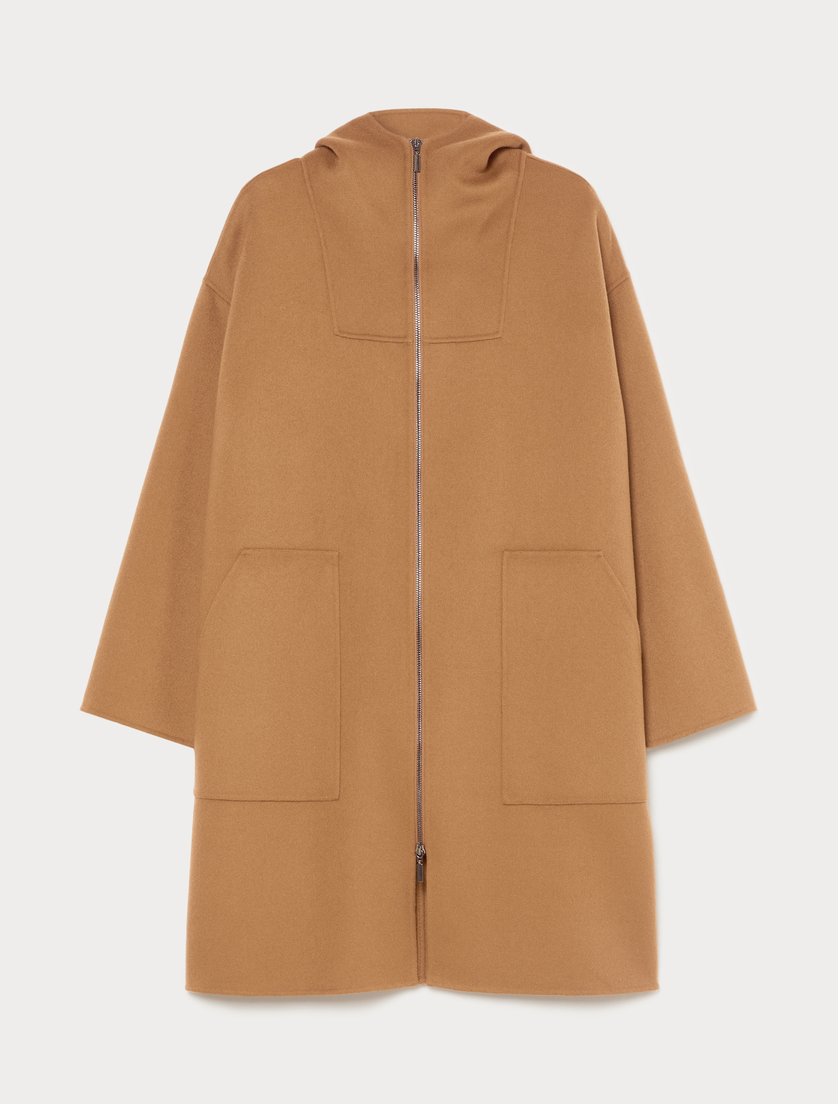 Double-faced wool and cashmere coat - BISCUIT - Marina Rinaldi