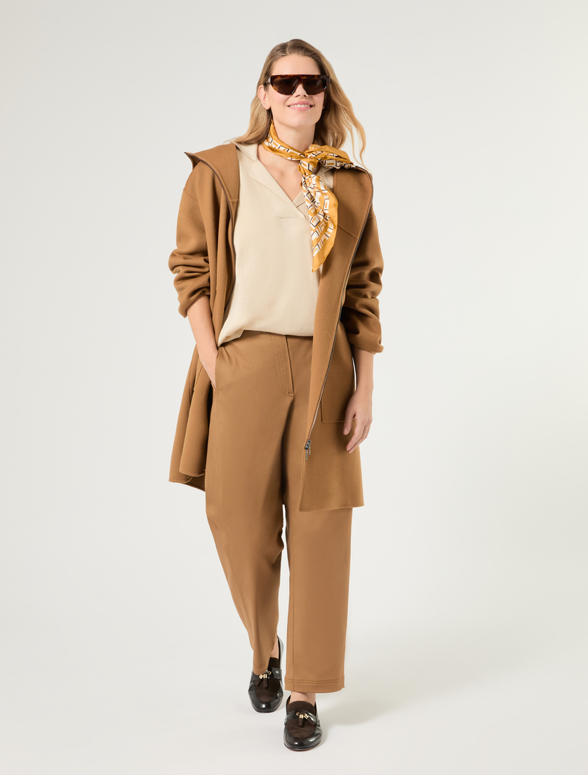 Double-faced wool and cashmere coat - BISCUIT - Marina Rinaldi - 2