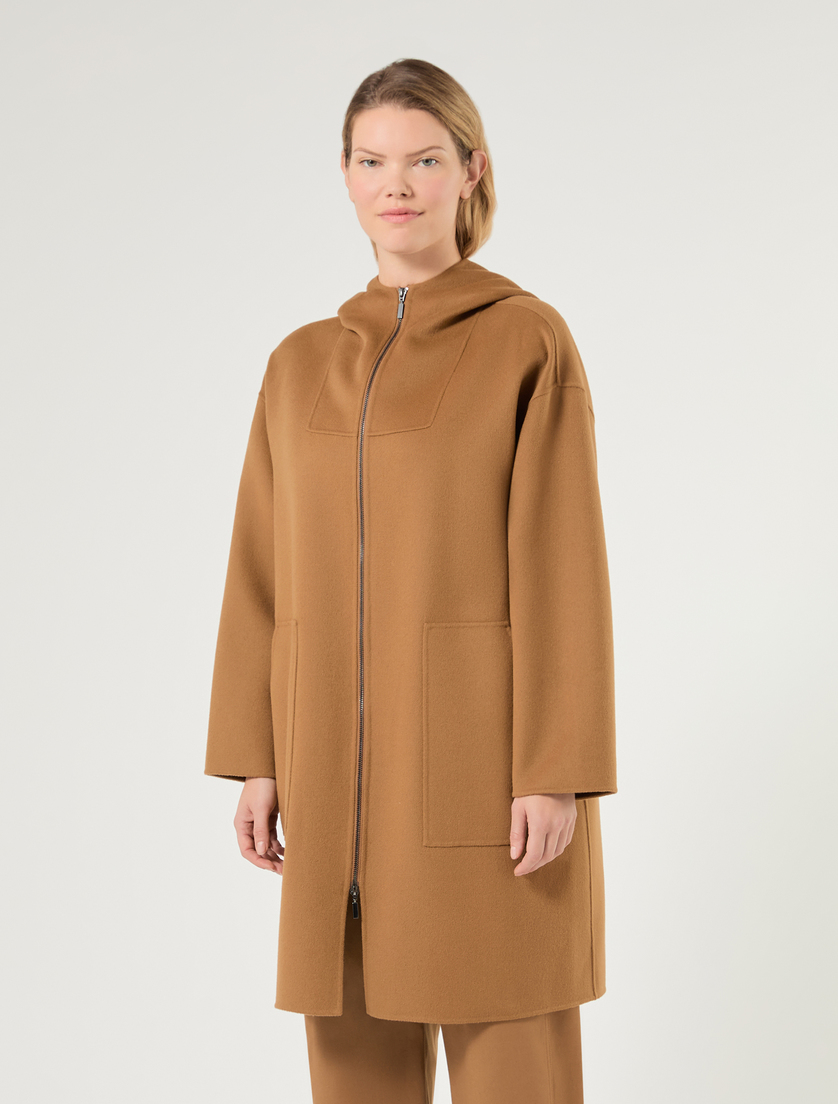 Double-faced wool and cashmere coat - BISCUIT - Marina Rinaldi - 3