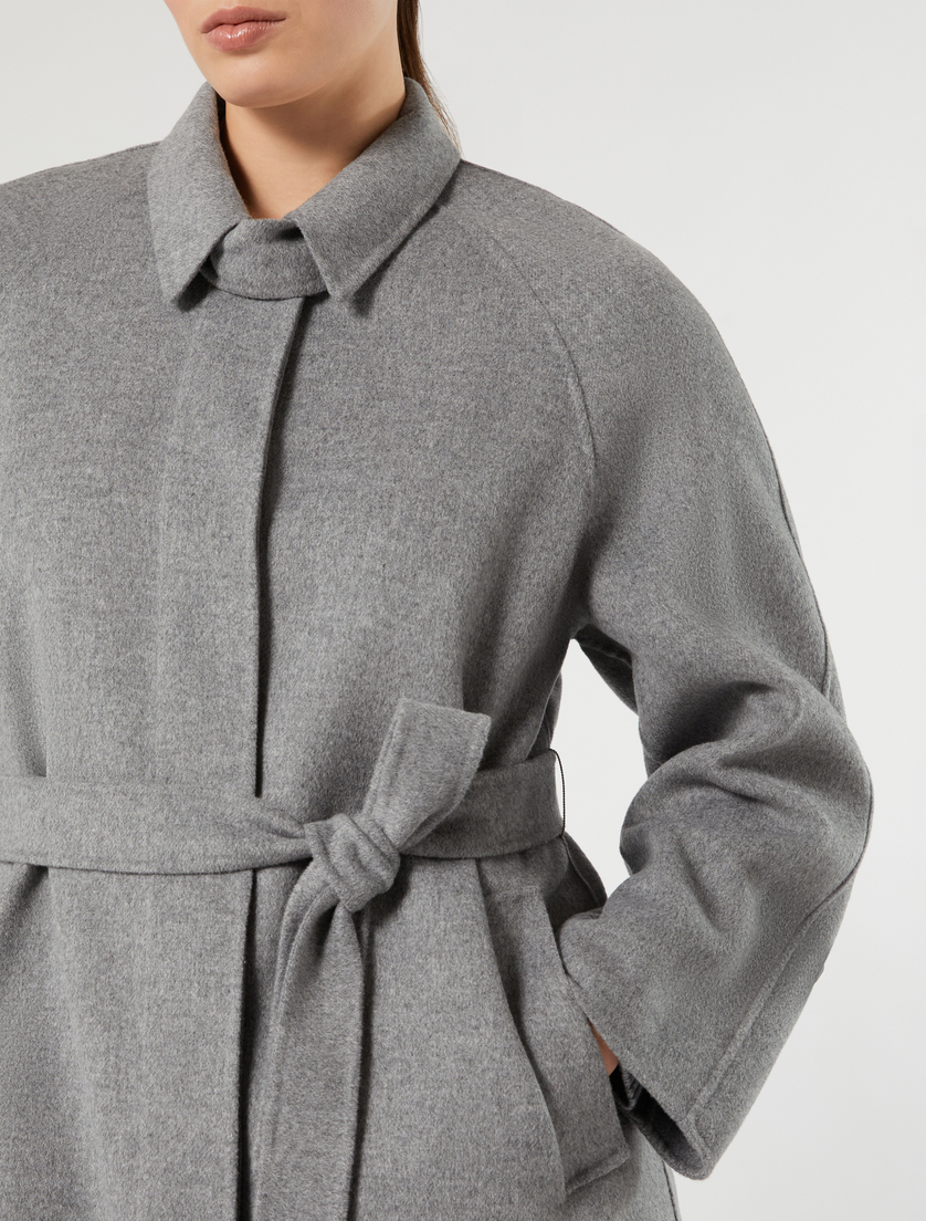 Double wool and nylon coat - MEDIUM GREY - Marina Rinaldi - 5