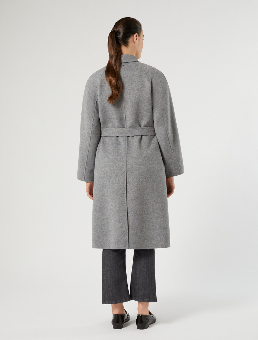 Double wool and nylon coat - MEDIUM GREY - Marina Rinaldi - 4