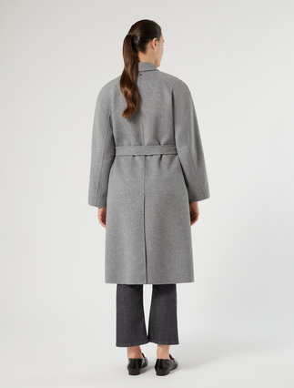 Double wool and nylon coat - MEDIUM GREY - Marina Rinaldi - 4