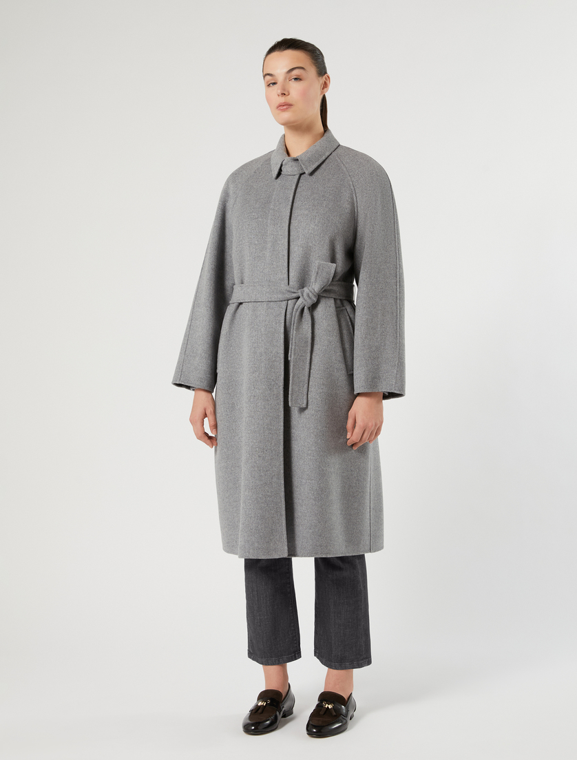 Double wool and nylon coat - MEDIUM GREY - Marina Rinaldi - 3