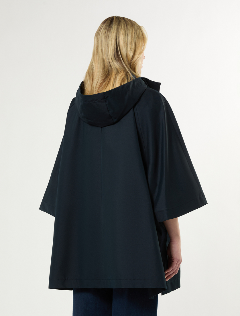 Water-repellent twill cape - ULTRAMARINE - Marina Rinaldi - 4