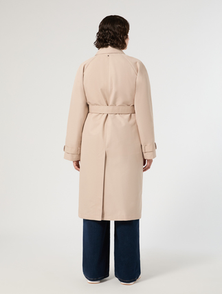 Water-repellent twill trench coat - MOSS GREEN - Marina Rinaldi - 4