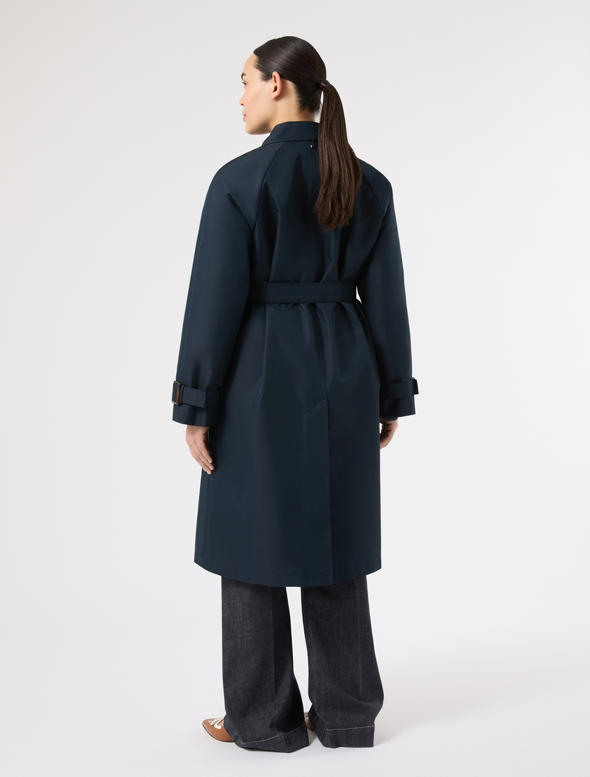 Water-repellent twill trench coat - ULTRAMARINE - Marina Rinaldi - 4