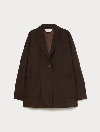 Viscose-blend twill jacket - Marina Rinaldi