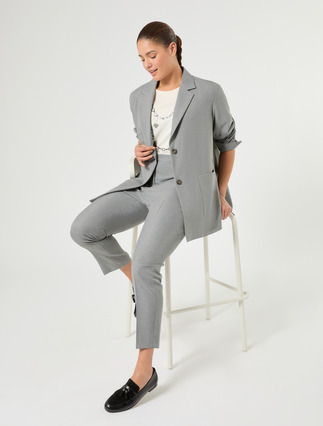 Viscose-blend twill jacket - Marina Rinaldi