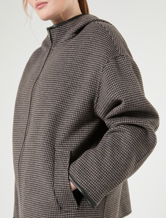 Double wool-blend jacket - CHOCOLATE - Marina Rinaldi - 5
