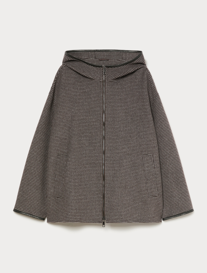 Double wool-blend jacket - CHOCOLATE - Marina Rinaldi