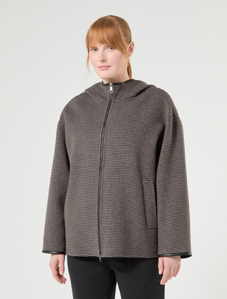 Double wool-blend jacket - CHOCOLATE - Marina Rinaldi - 3