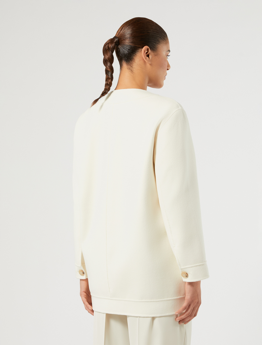 Double-faced wool and cashmere coat - IVORY - Marina Rinaldi - 4