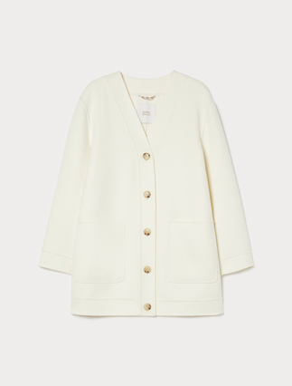 Double-faced wool and cashmere coat - IVORY - Marina Rinaldi - 1