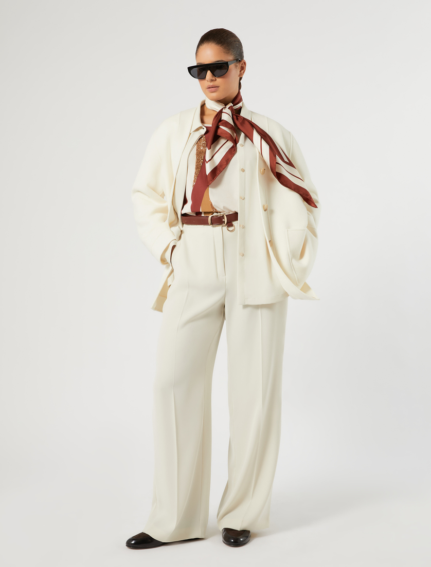 Double-faced wool and cashmere coat - IVORY - Marina Rinaldi - 2