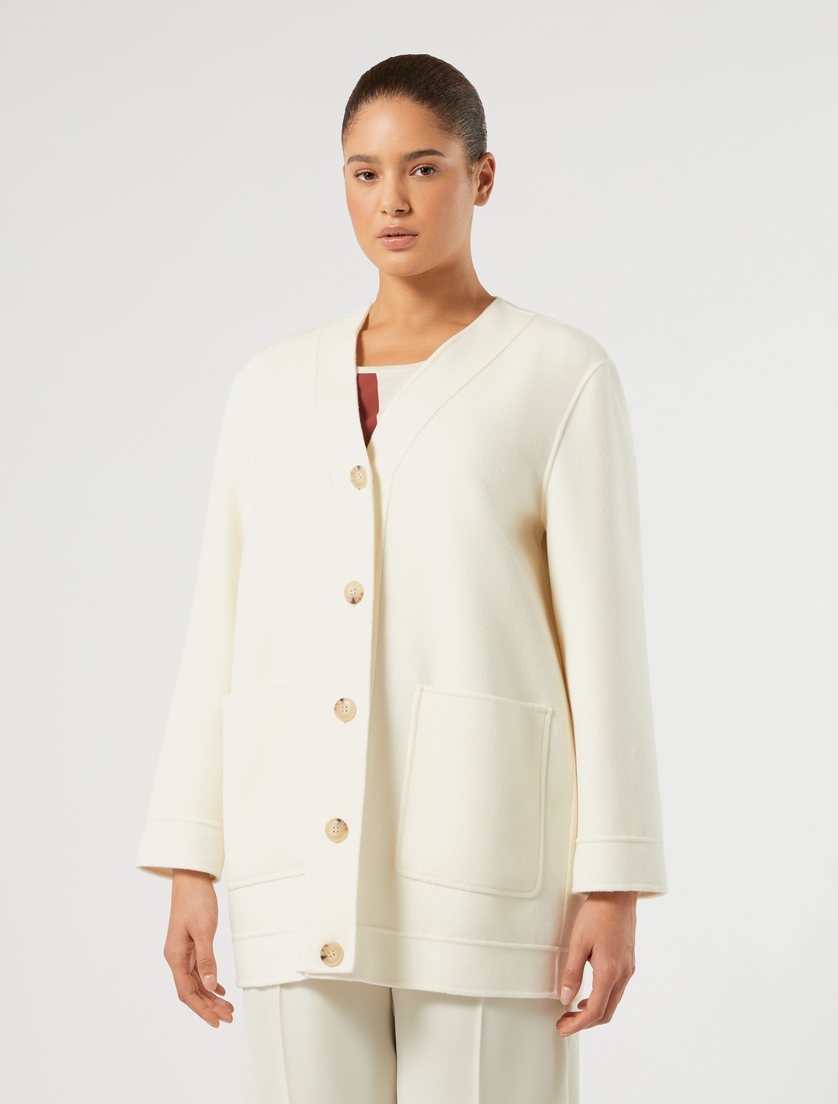 Double-faced wool and cashmere coat - IVORY - Marina Rinaldi - 3