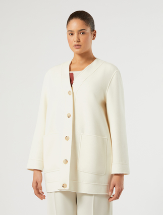 Double-faced wool and cashmere coat - IVORY - Marina Rinaldi - 3
